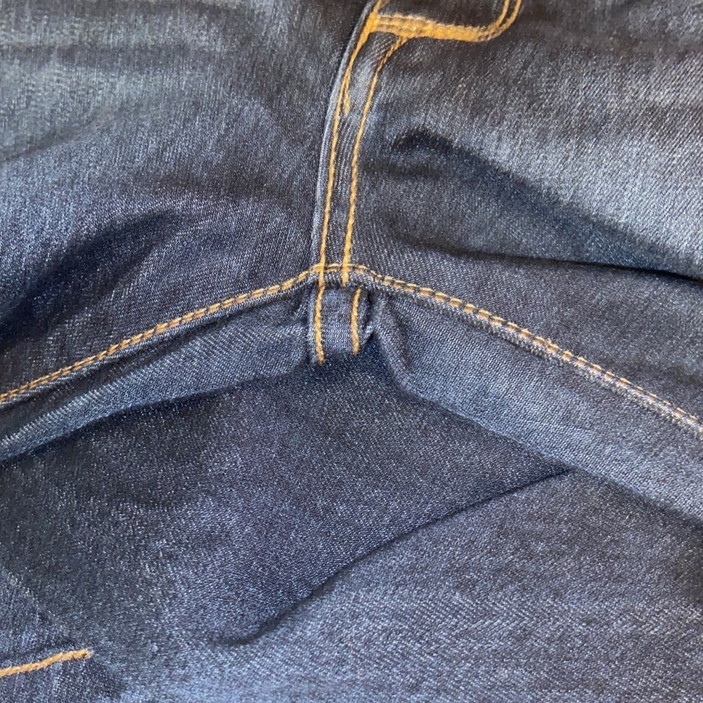 Free People Distressed Skinny Blue Denim Jeans. - Picture 9 of 9